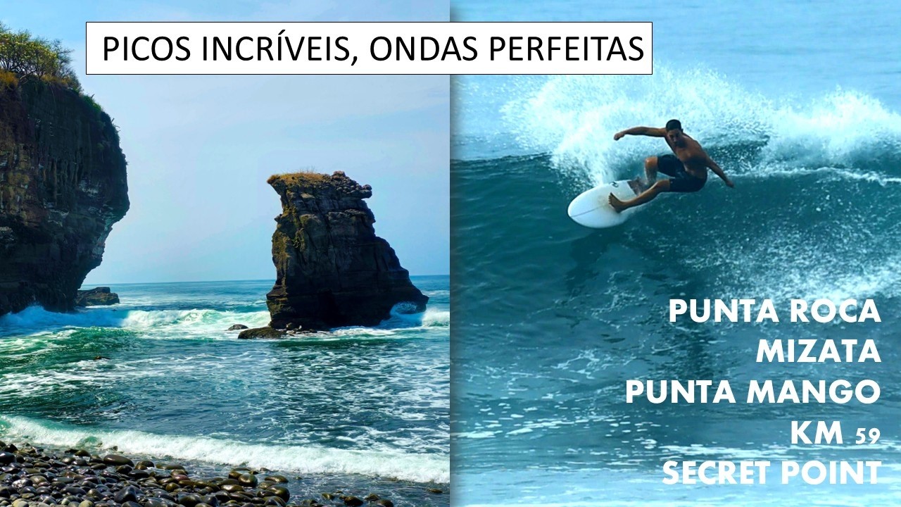 El Salvador: surf em ondas perfeitas