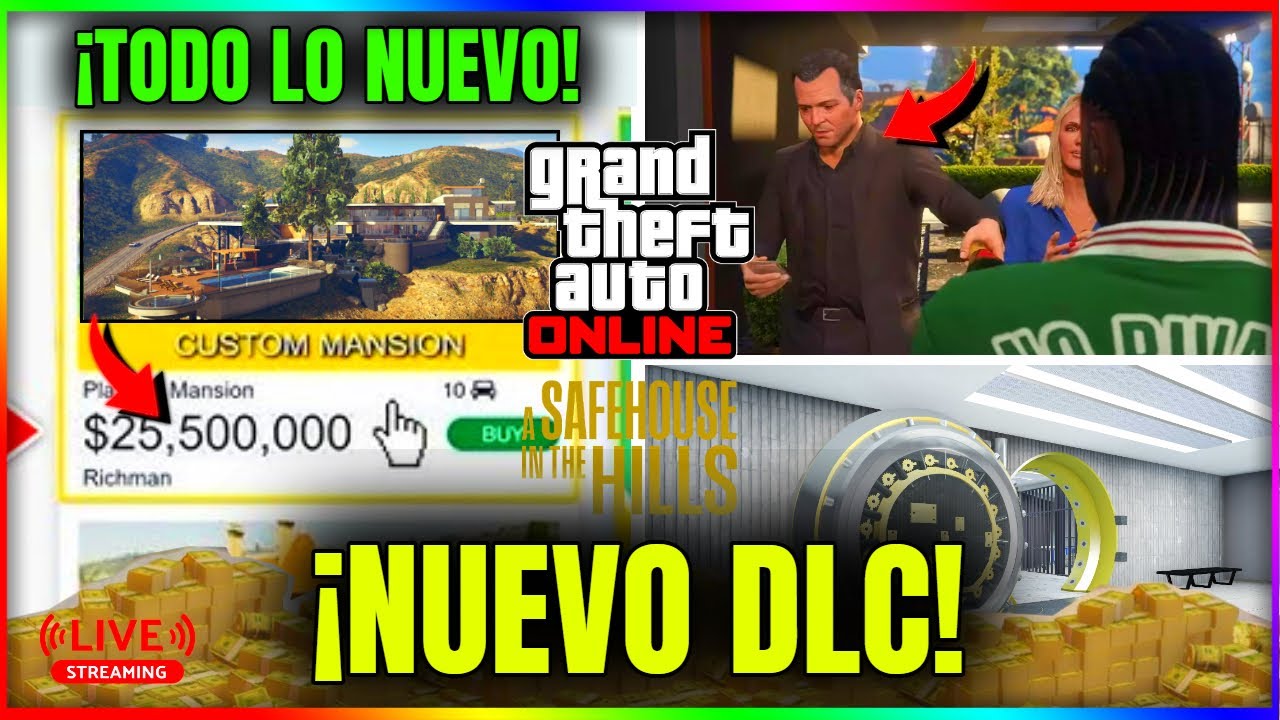 🔴COMPRANDO TODO El NUEVO DLC de  MANSIONES GTA5 Online!