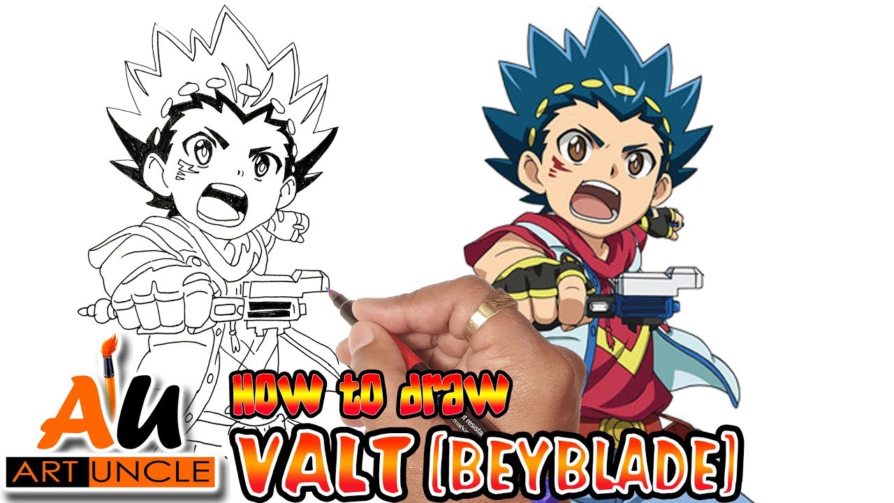 How to draw Valt from Beyblade step by step | Beyblade Burst (Art Tutorial)