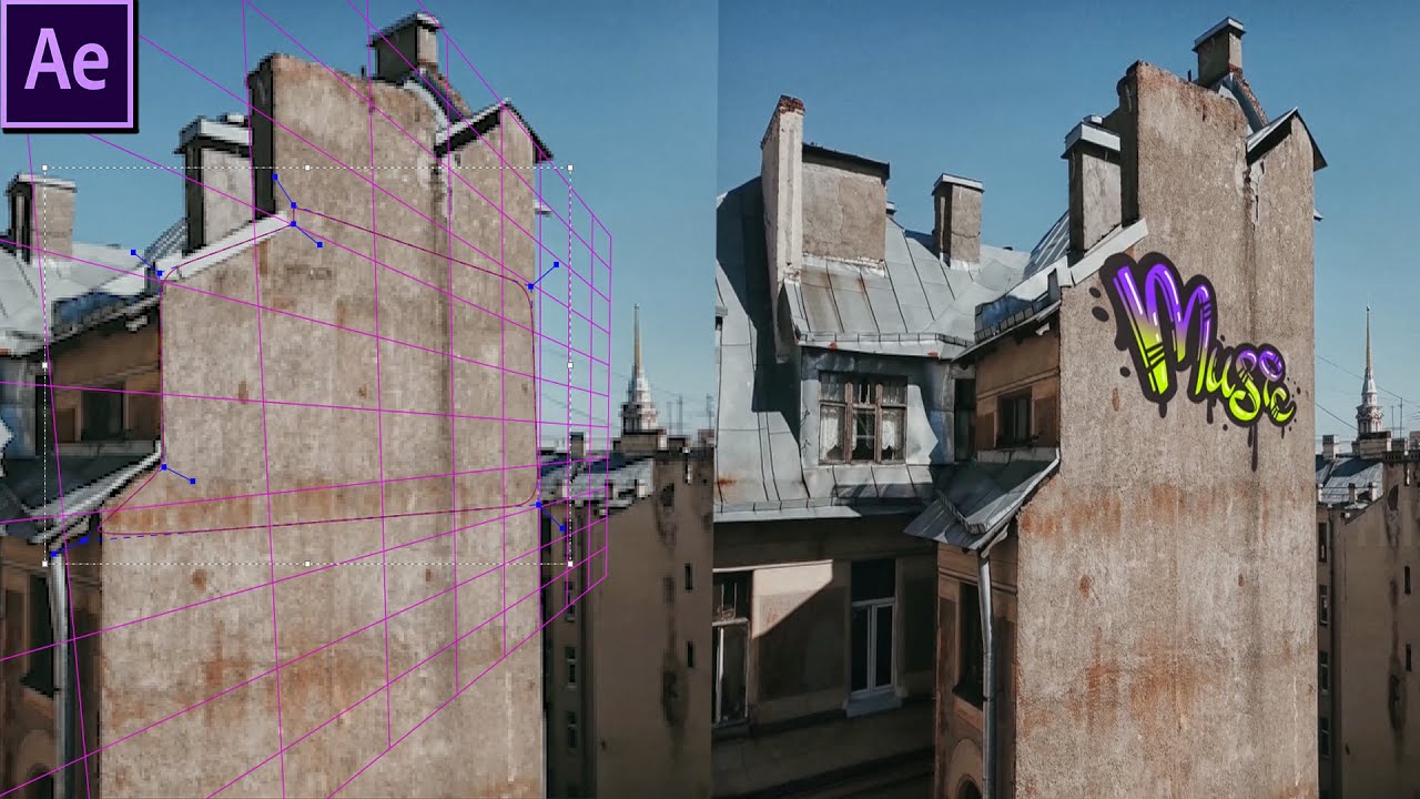 Простое отслеживание в After Effects с помощью MOCHA — базовый и начинающий урок по After Effects