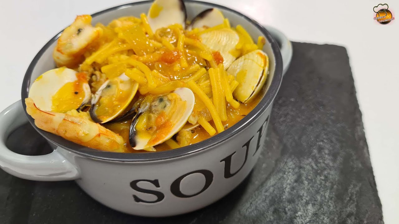 FIDEOS a la MARINERA - Una receta FACIL y DELICIOSA