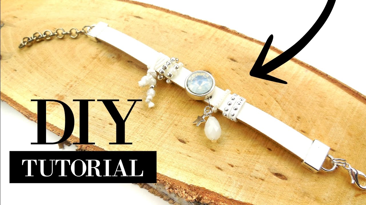 Zelf een Witte Leren Armband Maken