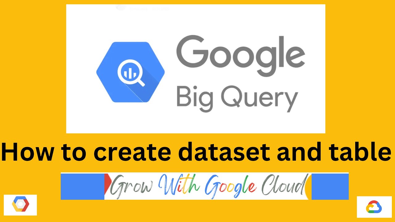 How to Create BigQuery Dataset and Table with GCP Console