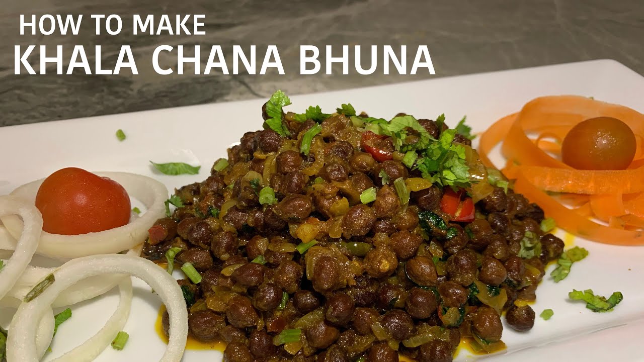 HOW TO MAKE KALA CHANA BHUNA | BLACK CHICKPEAS RECIPE | INDIAN BENGALI SNACK RECIPE