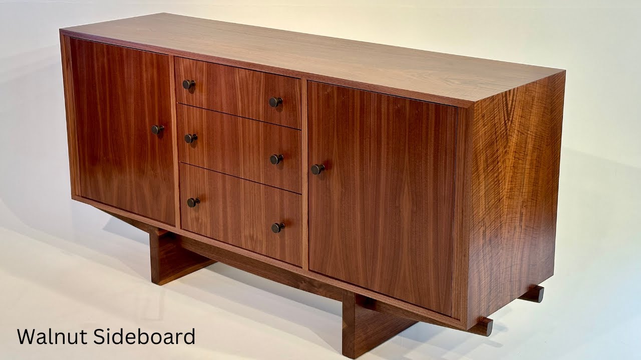 Build a Modern Sideboard / Walnut Buffet / How to Veneer