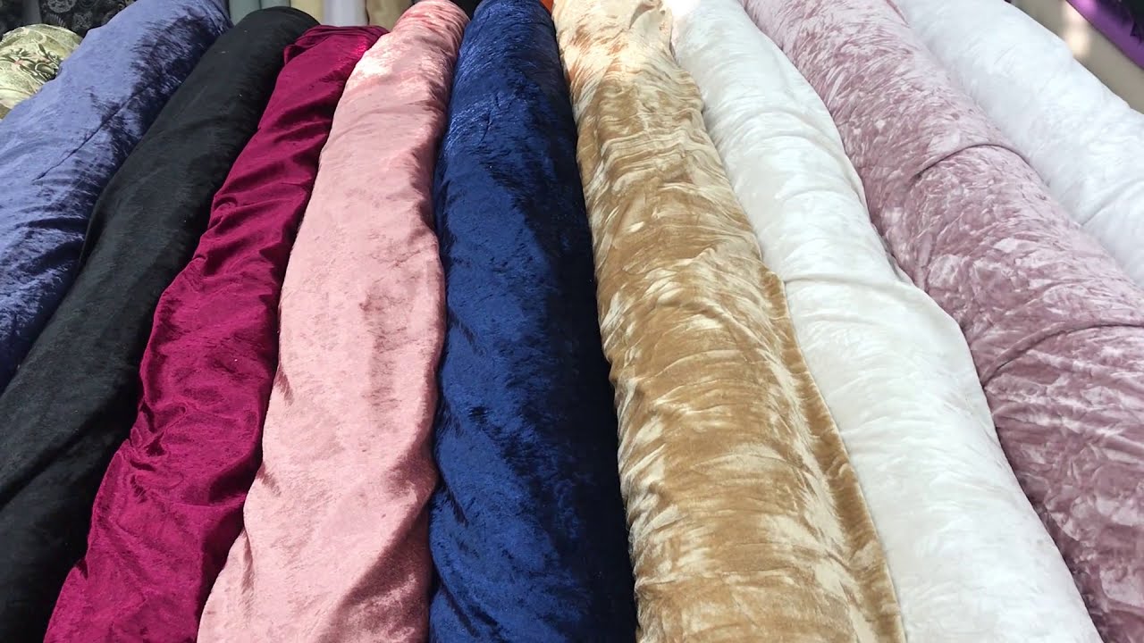 Crushed Velvet Range - What will you sew? Andaaz Fabrics