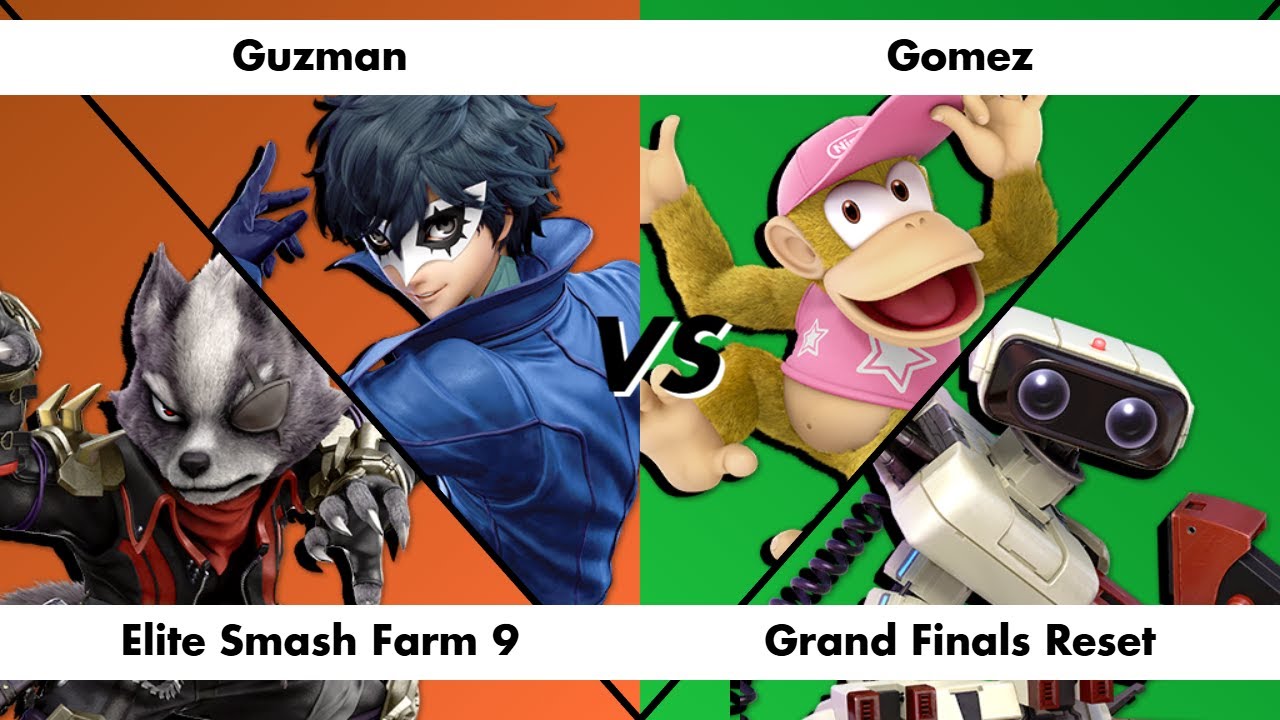 Elite Smash Farm 9 - Guzman (Joker, Wolf, Falcon) vs Gomez (Diddy Kong, R.O.B, Falcon) [GF Reset]