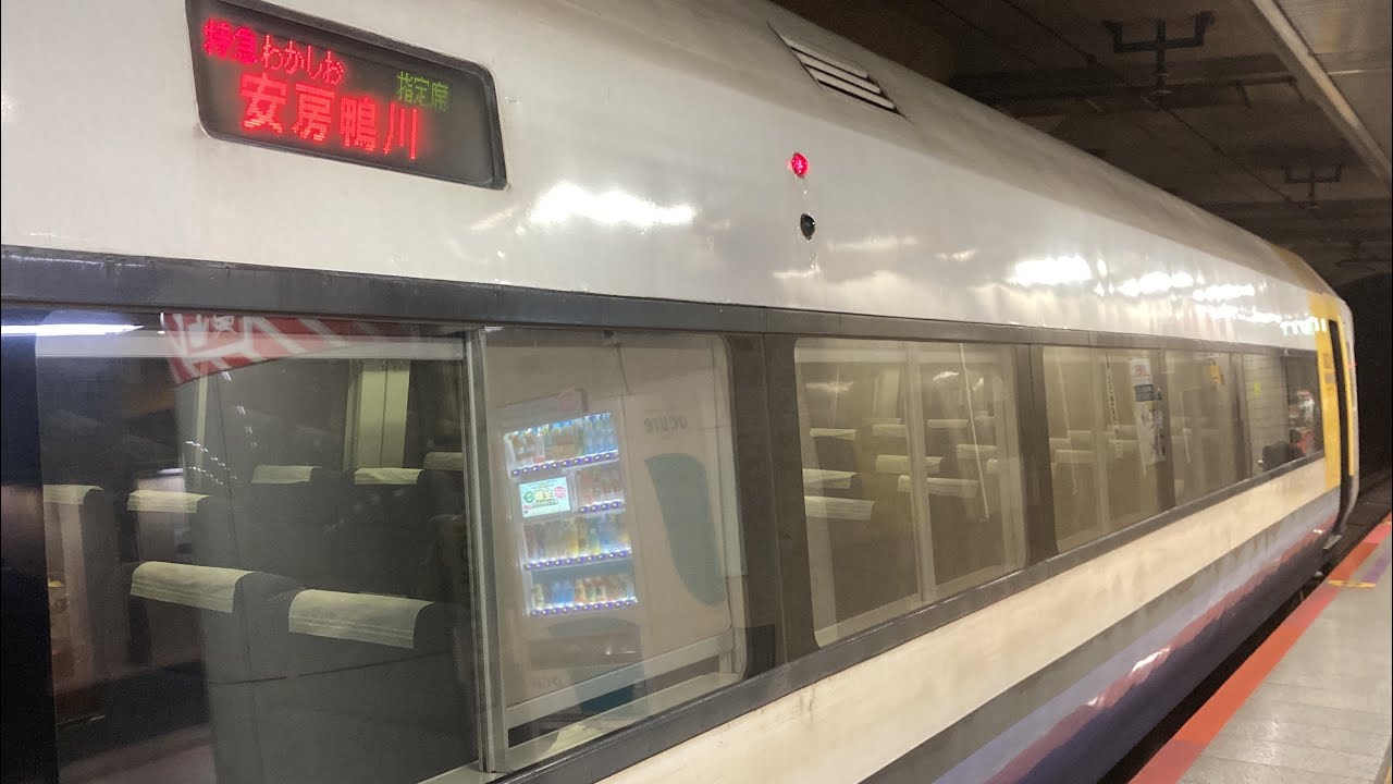 特急わかしお9号255系 車窓 東京→安房鴨川/ 京葉線・外房線 東京1400発