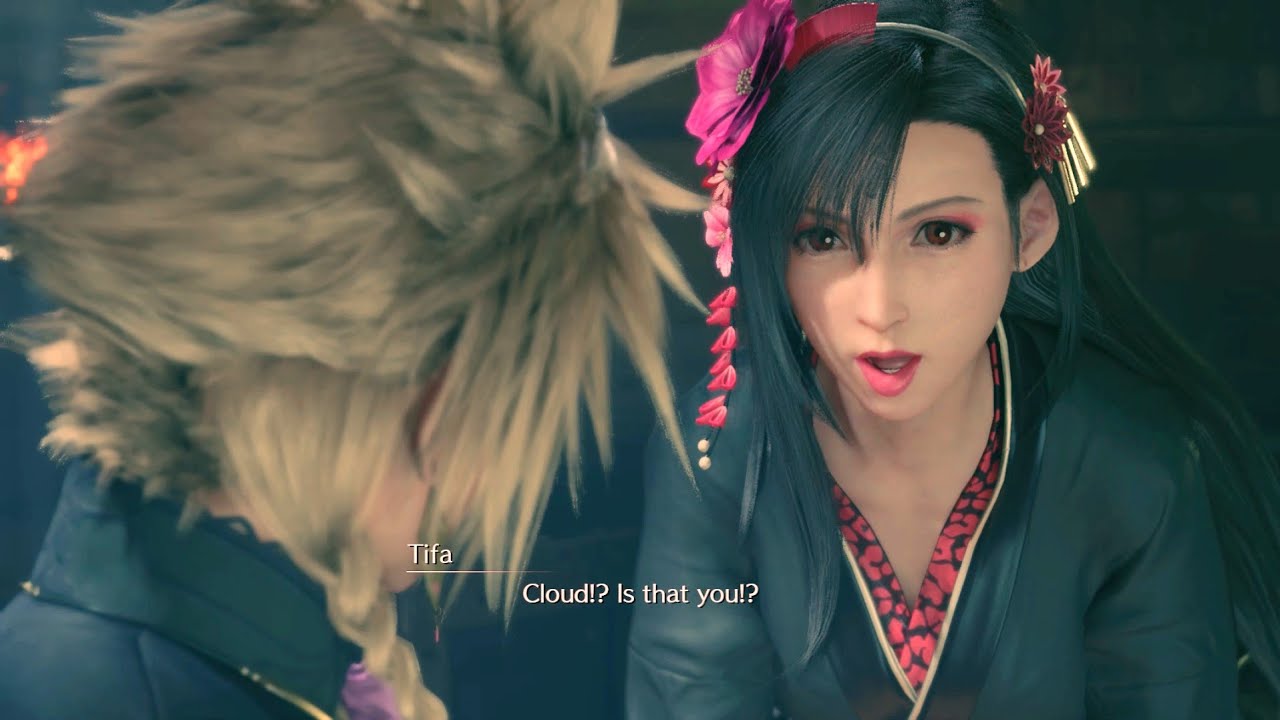Tifa Meet Cross Dresess Cloud - Final Fantasy 7 Remake (Japanese Voice)