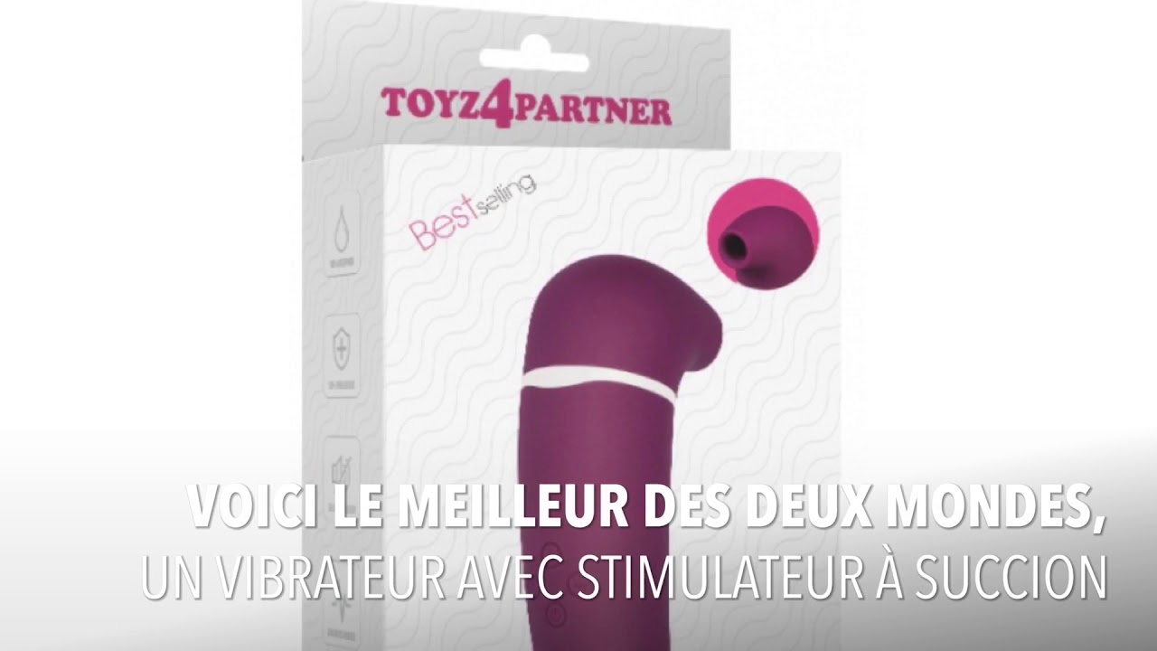 Voici le Vibrateur Avec Succion Toyz 4 Partners