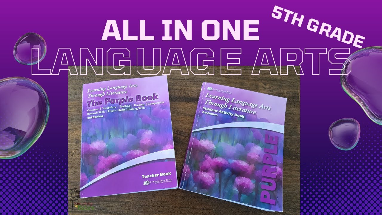 ALL IN ONE LANGUAGE ARTS HOMESCHOOL CURRICULUM 5TH GRADE || COMMON SENSE PRESS || LLATL