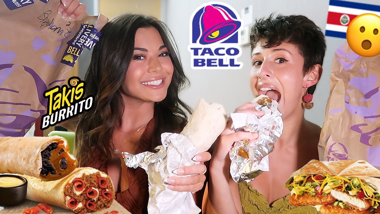We ordered EVERYTHING from TACO BELL in Costa Rica w/ Gabby Eniclerico!!