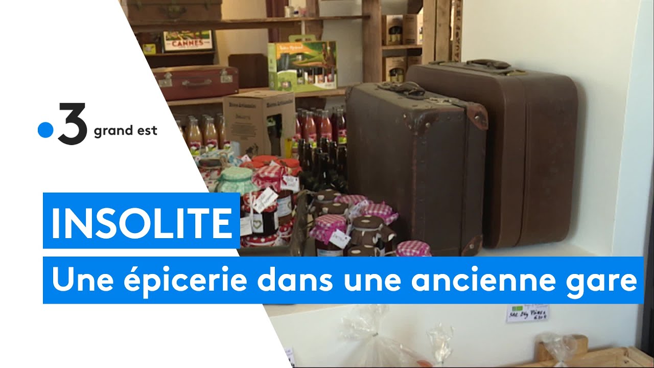 Une épicerie dans l'ancienne gare de Douzy