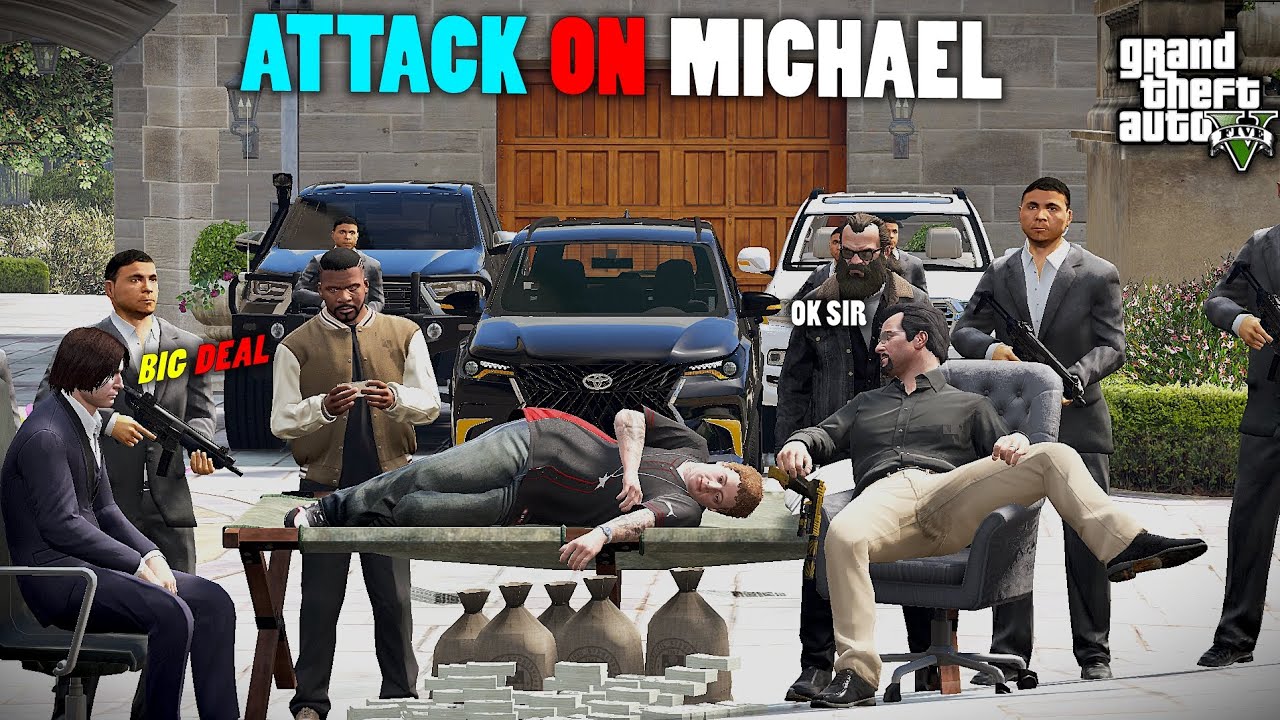 BIG ATTACK ON  MICHAEL || JIMMY IN DANGER NOW || BIGEST DEAL EVER | A15 | #4 #gta5 #viral #youtube 