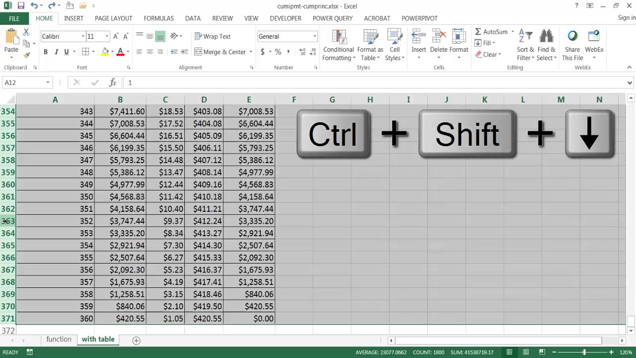 Calculate Cumulative Interest or Principal