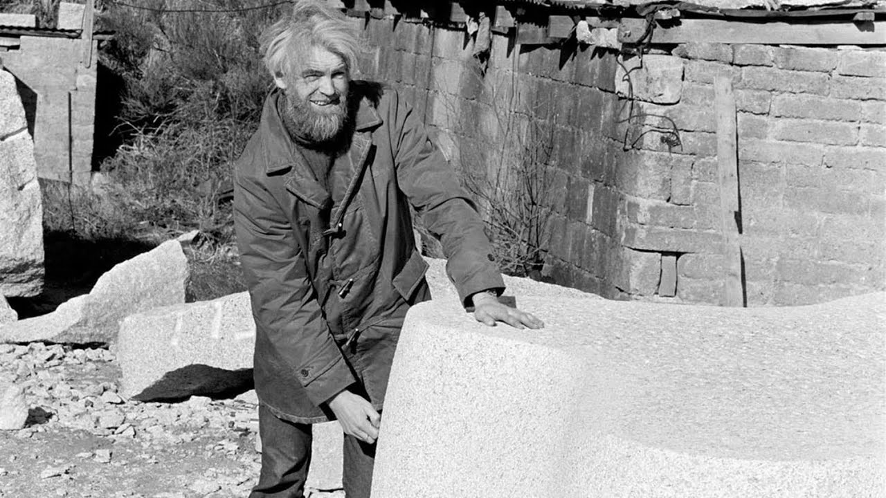 Sculptor Michael Biggs, Ireland 1973