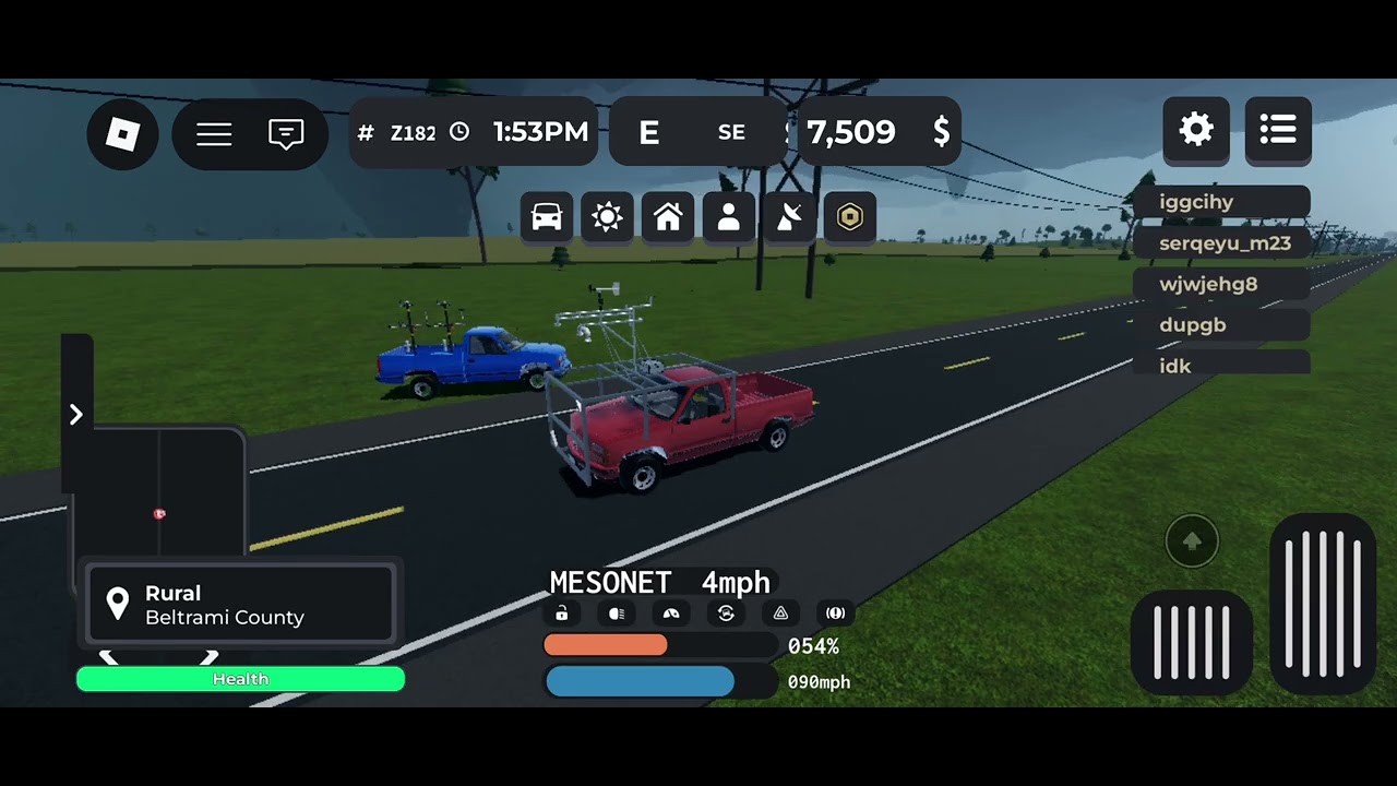 Chasing tornado