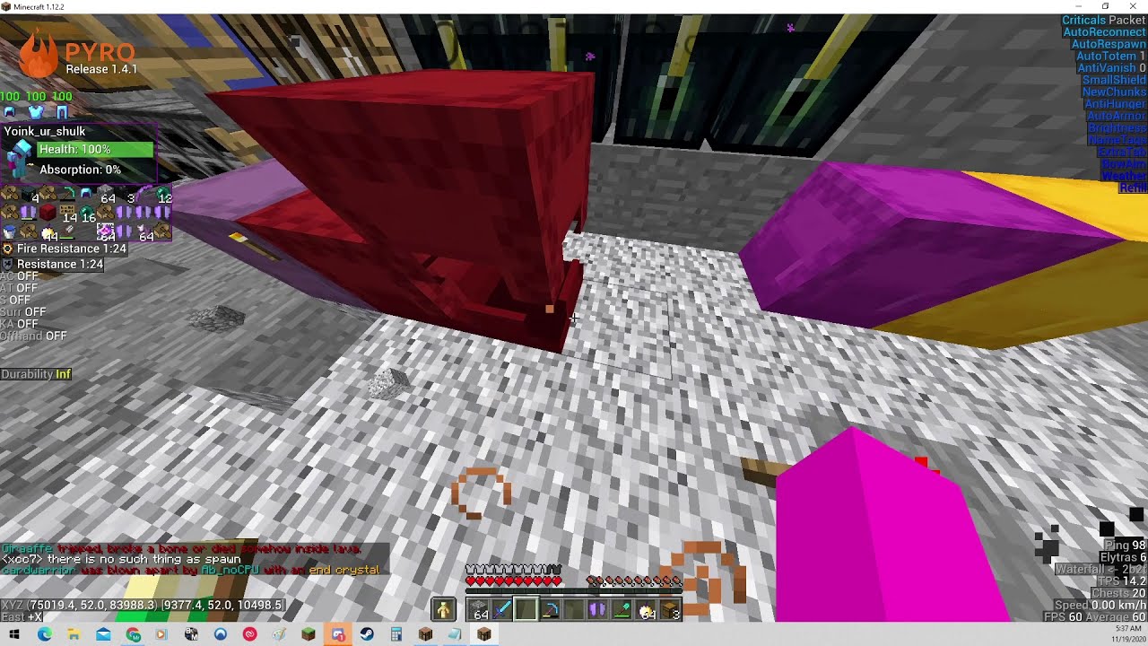 world record speedrun Spawn To Dupe stash 2B2T WR