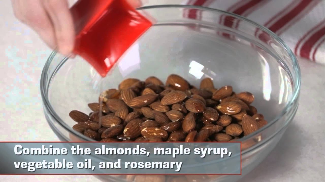 Snacks in a Snap: Maple-Rosemary Almonds
