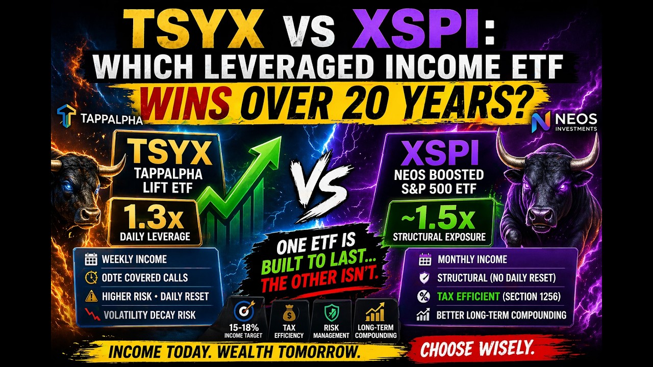 Используйте ETF с кредитным плечом! TSYX TappAlpha против XSPI NEOS! Какой ETF, приносящий доход,...