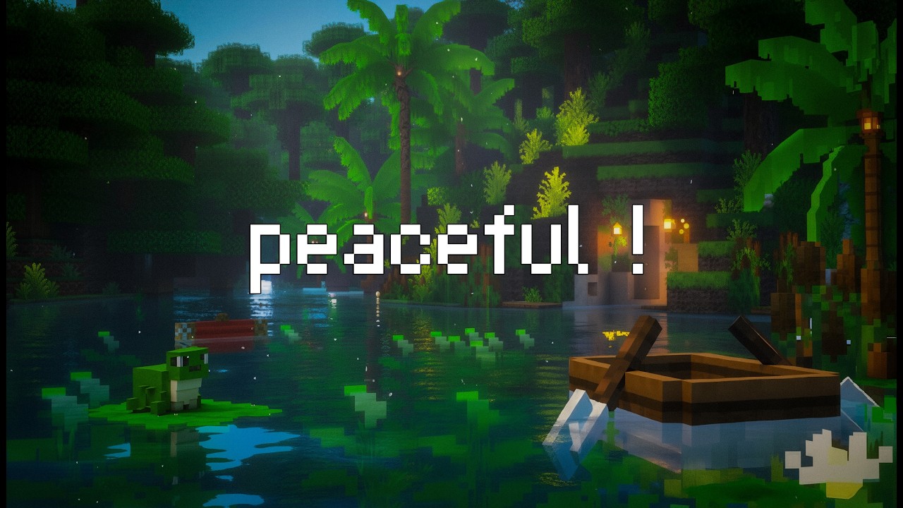 peaceful! , try to get some sleep...(minecraft music)