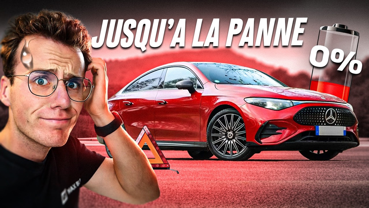 La Mercedes CLA électrique jusqu'à la panne… Combien de km au maximum ? 🪫