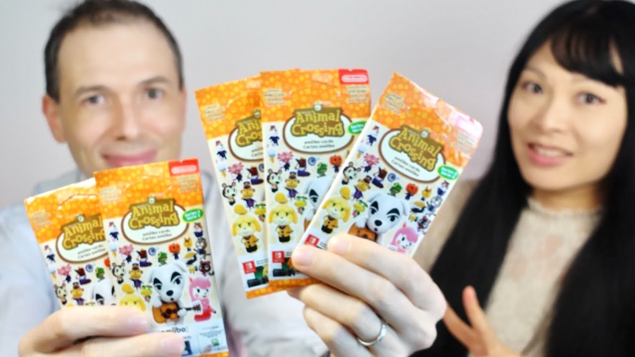 Ouverture Cartes amiibo Animal Crossing Cadeaux d'été Série 2 & rangement dans l'album Collection