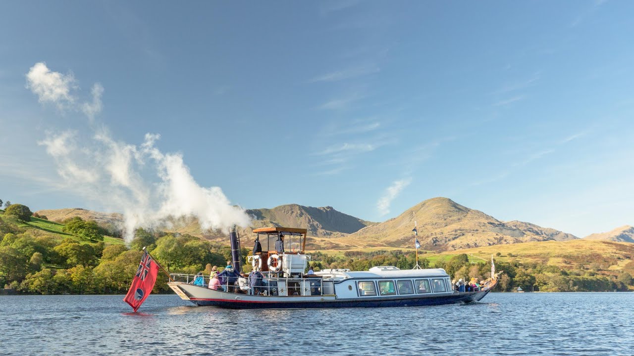 Kayaking To Peel Island On Coniston Water. The Lake District