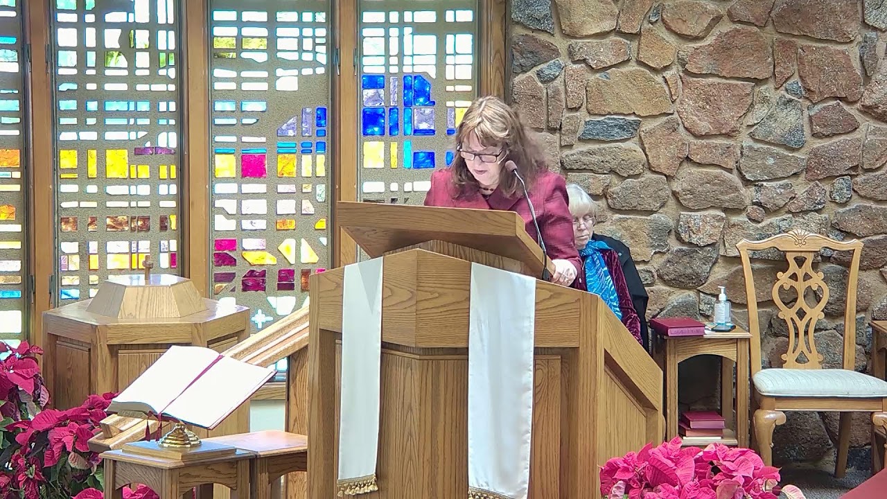 2025.12.28 Worship at FUMC. Message "Meditation Message" by Rev. Linda Burson