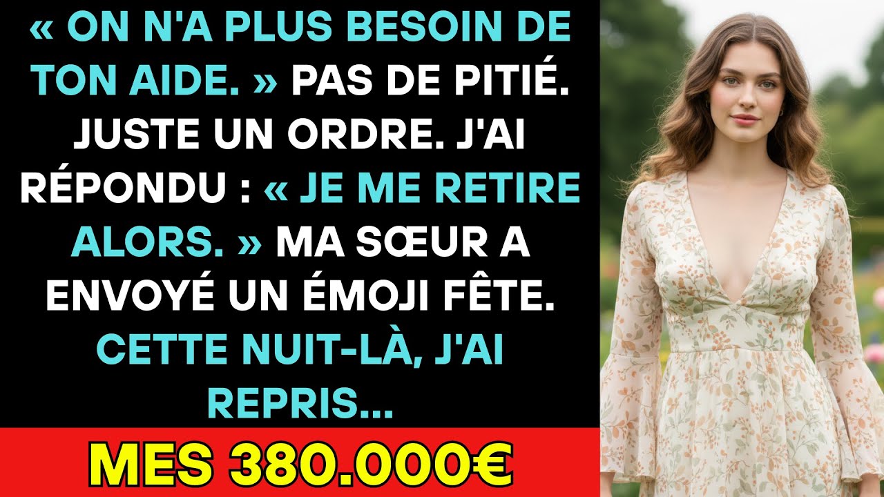 Mon Père A Écrit: « Tes Services Ne Sont Plus Requis Ici » Pas De Merci.. Juste Une Rupture Brutale.