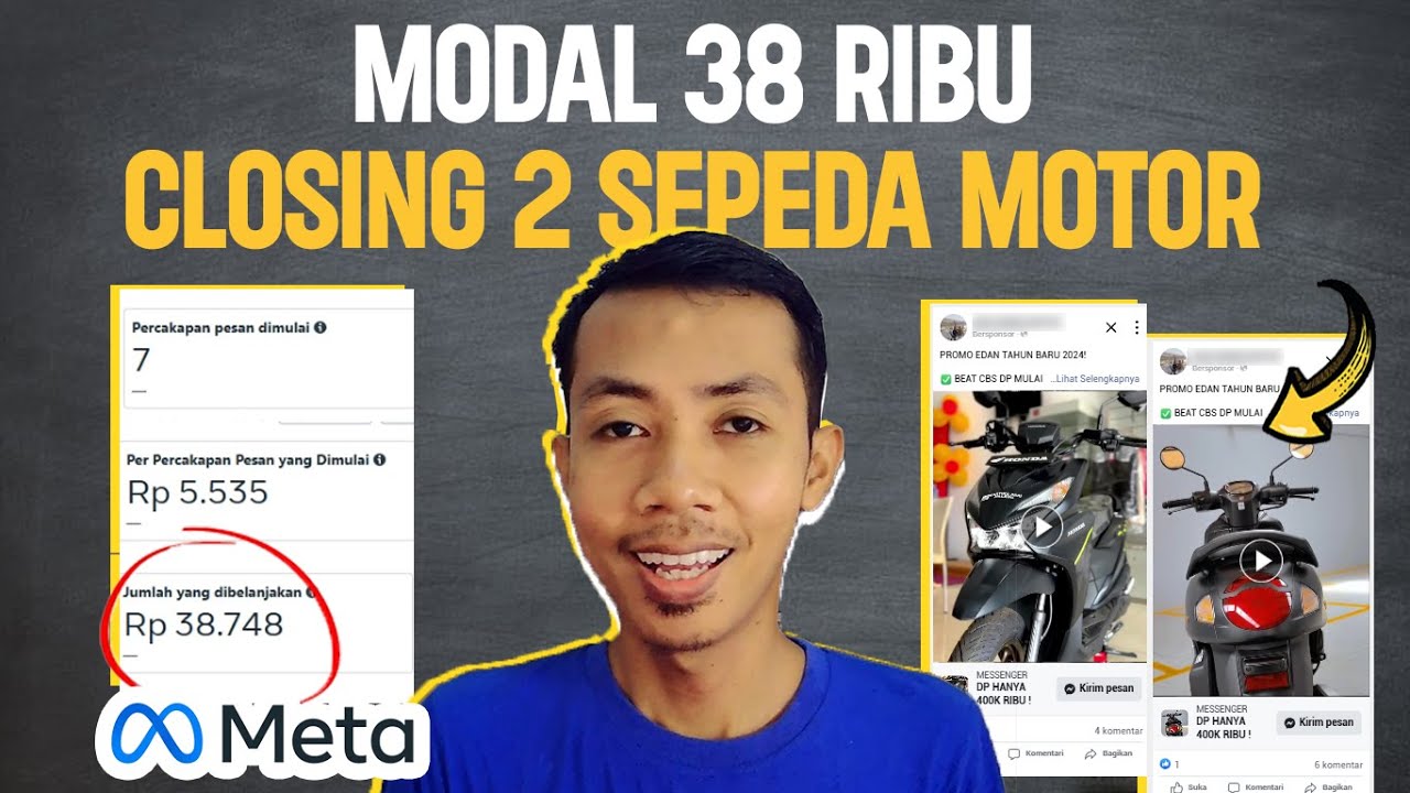 MODAL 40 RIBU CLOSING 2 UNIT SEPEDA MOTOR! Strategi Ampuh Meta Ads untuk Otomotif