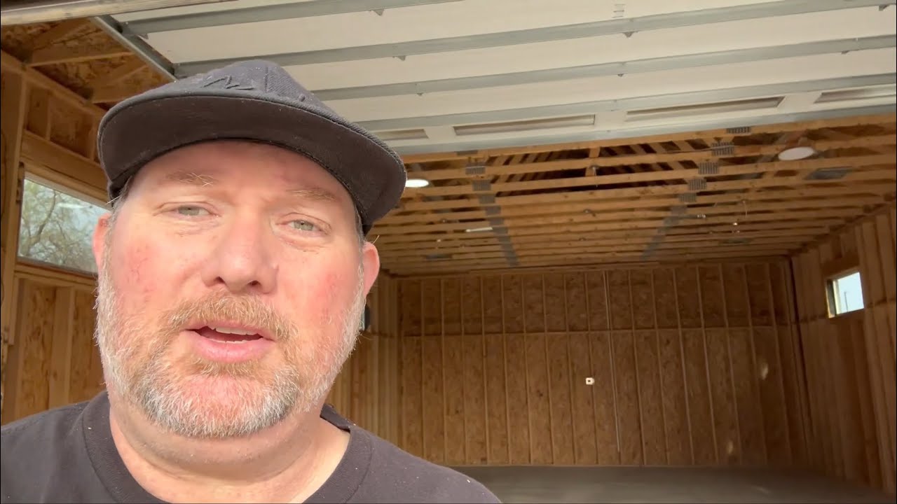 Spray foam insulation for the garage!
