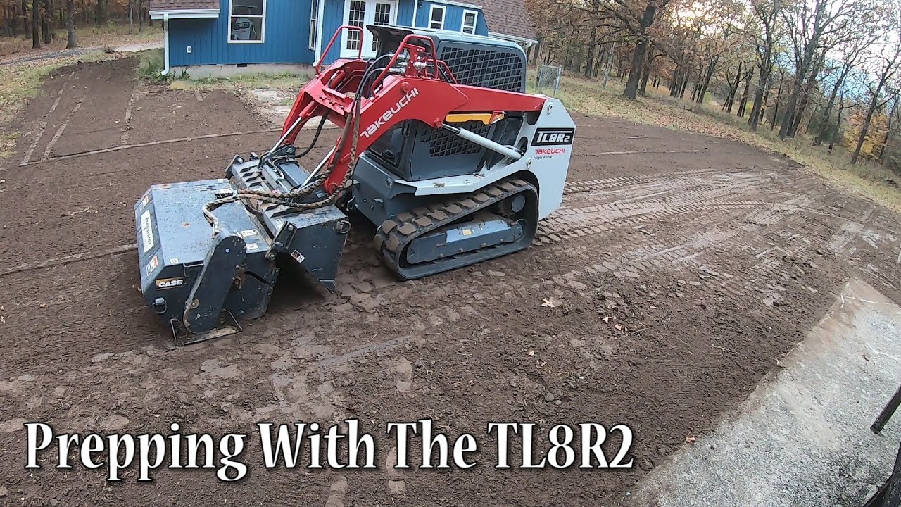 Takeuchi TL8R2 Finish Grading With The Preparator