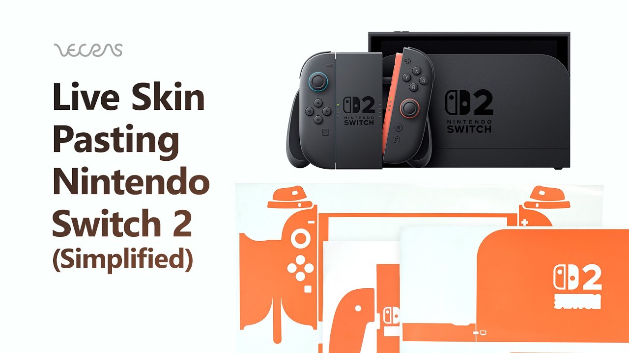 How to Apply Skin on Nintendo Switch 2 Handheld Gaming Console (Simplified) | VecRas