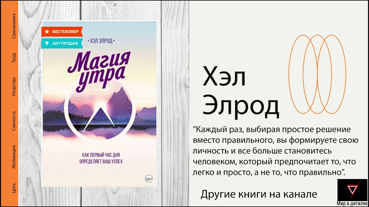 Магия утра (Чудесное утро). Как первый час дня определяет ваш успех. Хэл Элрод.