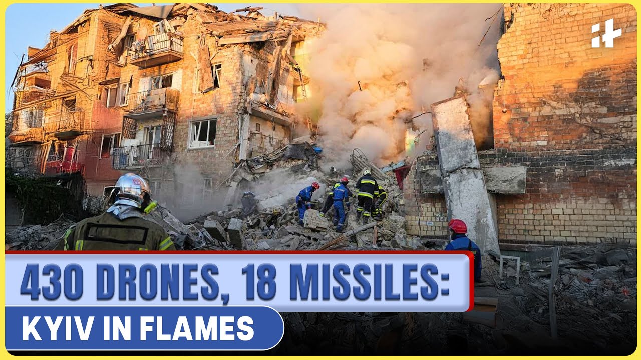 Russia launches 430 drones killing many in Ukraine | Azerbaijan Embassy hit