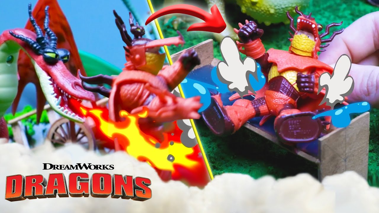 Dragon Set His Pants on Fire! 🐉 How to Train Your Dragon Toy Play for Kids! - HTTYD Pretend Story
