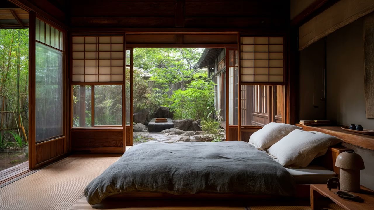 Soothing Rain Piano in a Traditional Japanese Home | Zen Music for Sleep and Inner Calm 🏯🌧️🎹