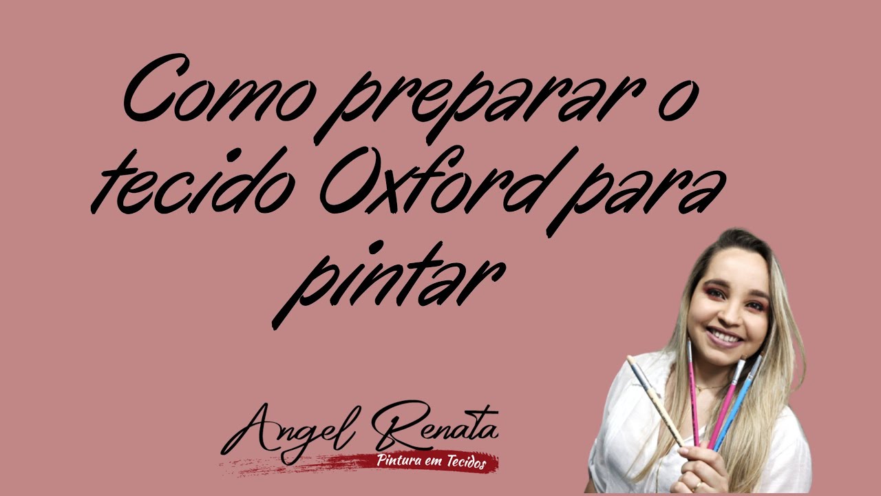 Dica como preparar o tecido Oxford para pintar