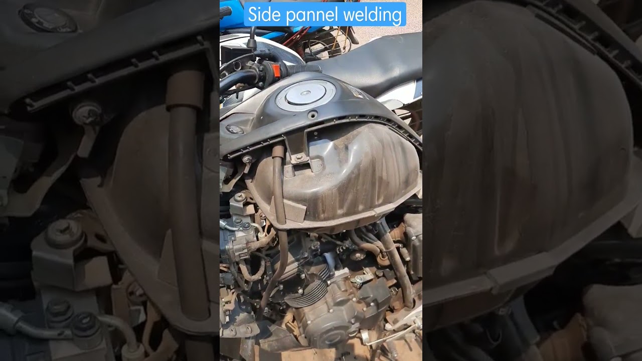 Yamaha FZ side pannel fiber welding#youtubeshorts #trending #yamaha #viral #shorts