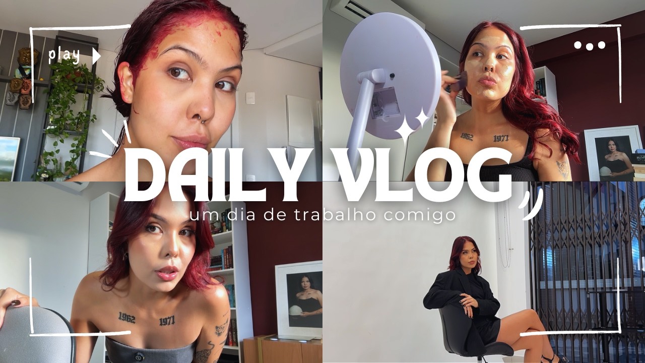 VLOG: um dia de trabalho comigo (make, salão, ensaio fotográfico)