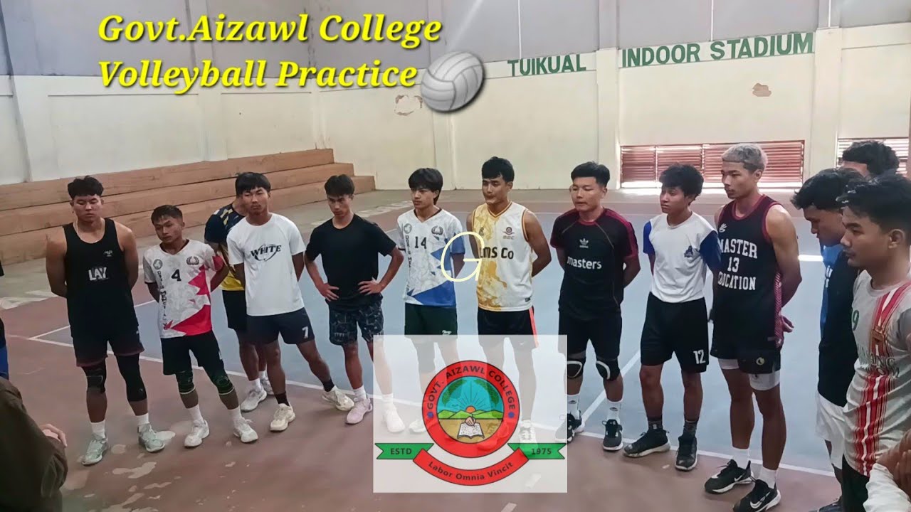 Govt. Aizawl College Practice🏐✨️Inter College Volleyball Tiurnament 2026 lo awm tur inbuatsaihna.