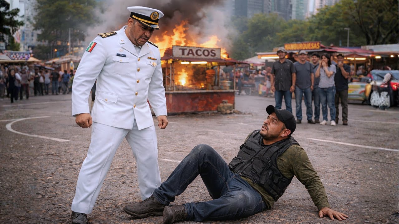 NARCO MEXICANO QUEMÓ LA TAQUERÍA DE UN ANCIANO — SIN SABER QUE SU HIJO ERA COMANDANTE DE LA MARINA