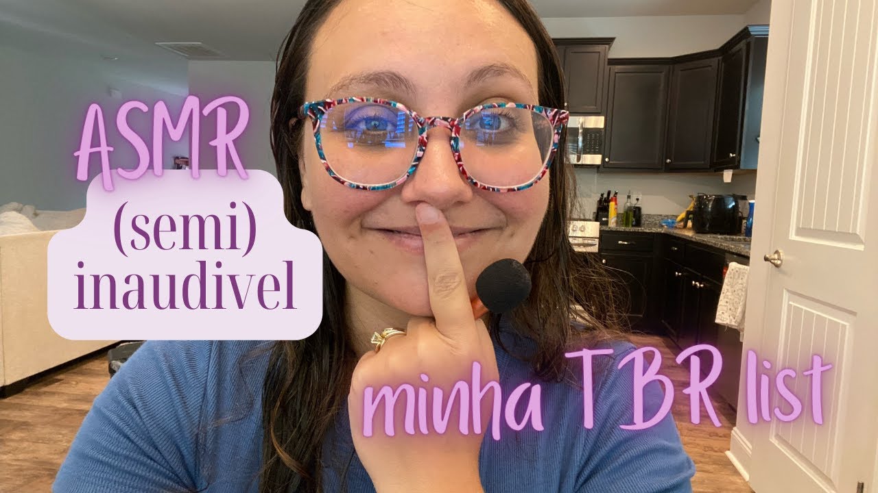 ASMR SEMI INAUDIVEL LIVROS QUE QUERO LER - mini microfone e leitura de sinopses