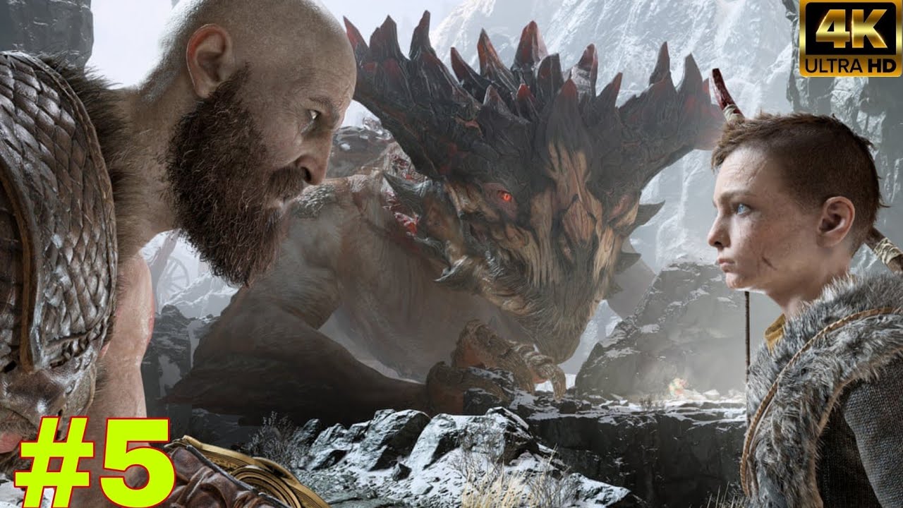 Giant Dragon Meet Me To Fight (GOD OF WAR ) 4K ULTRA 120FPS No Commentary #part5