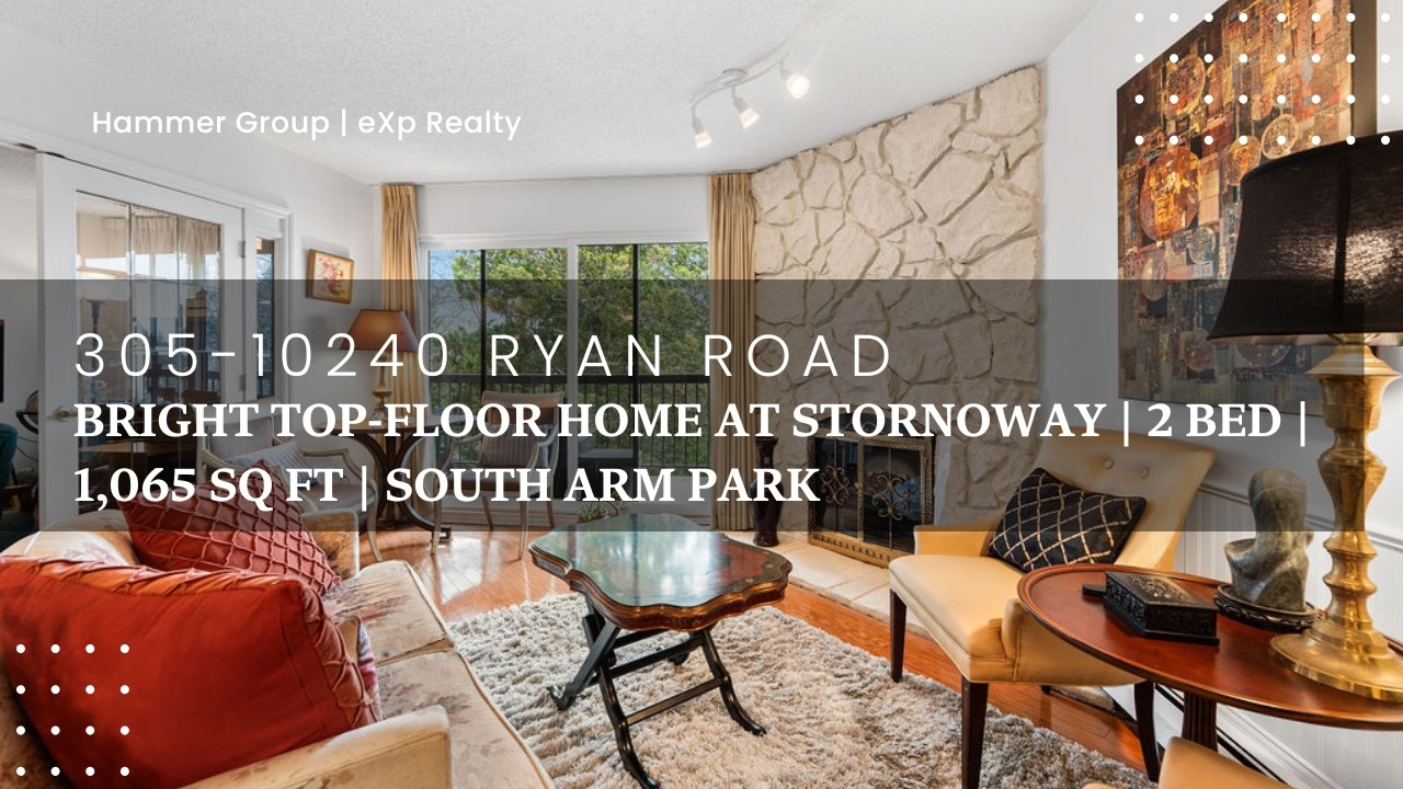 Spacious 2 Bedroom Home with Hardwood Floors & Fireplace | Richmond Condo Tour