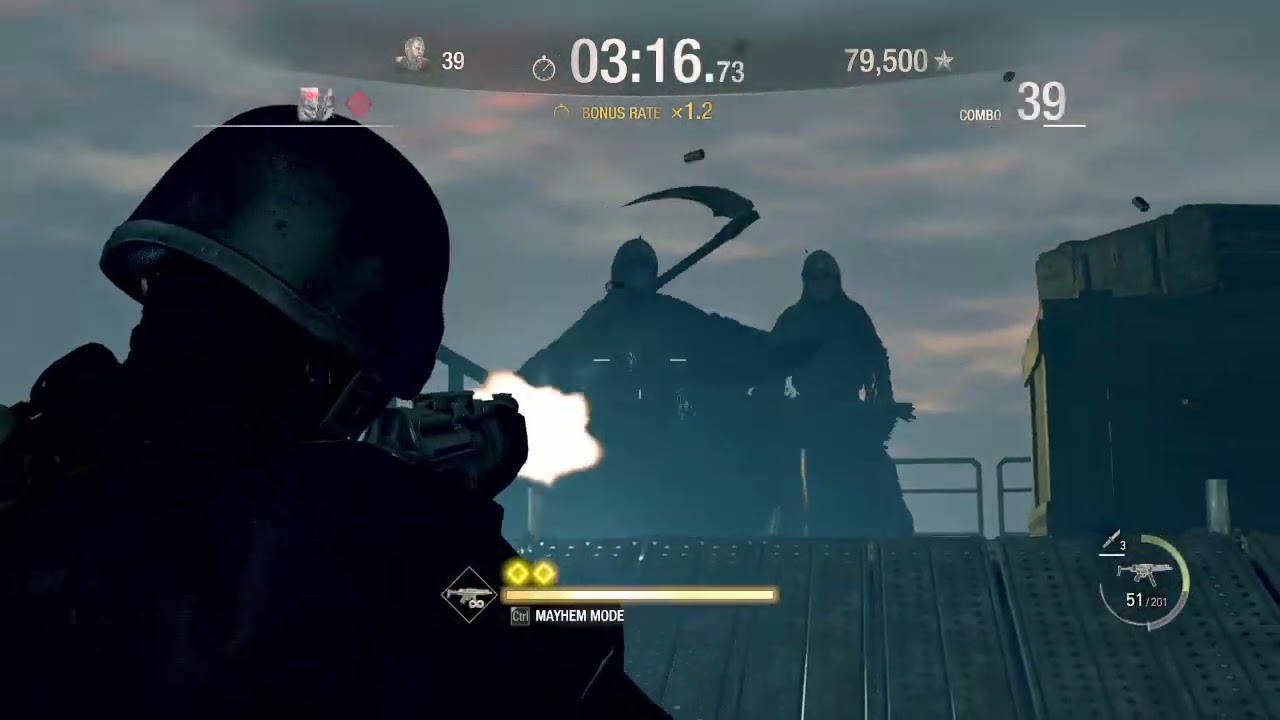 Resident Evil 4 Remake - Mercenaries - Docks - HUNK S++