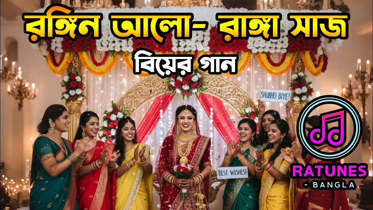 রঙিন আলো – রাঙা সাজ | বিয়ের গান 2026 | Bangla Wedding Audio Song | Biyer Gan