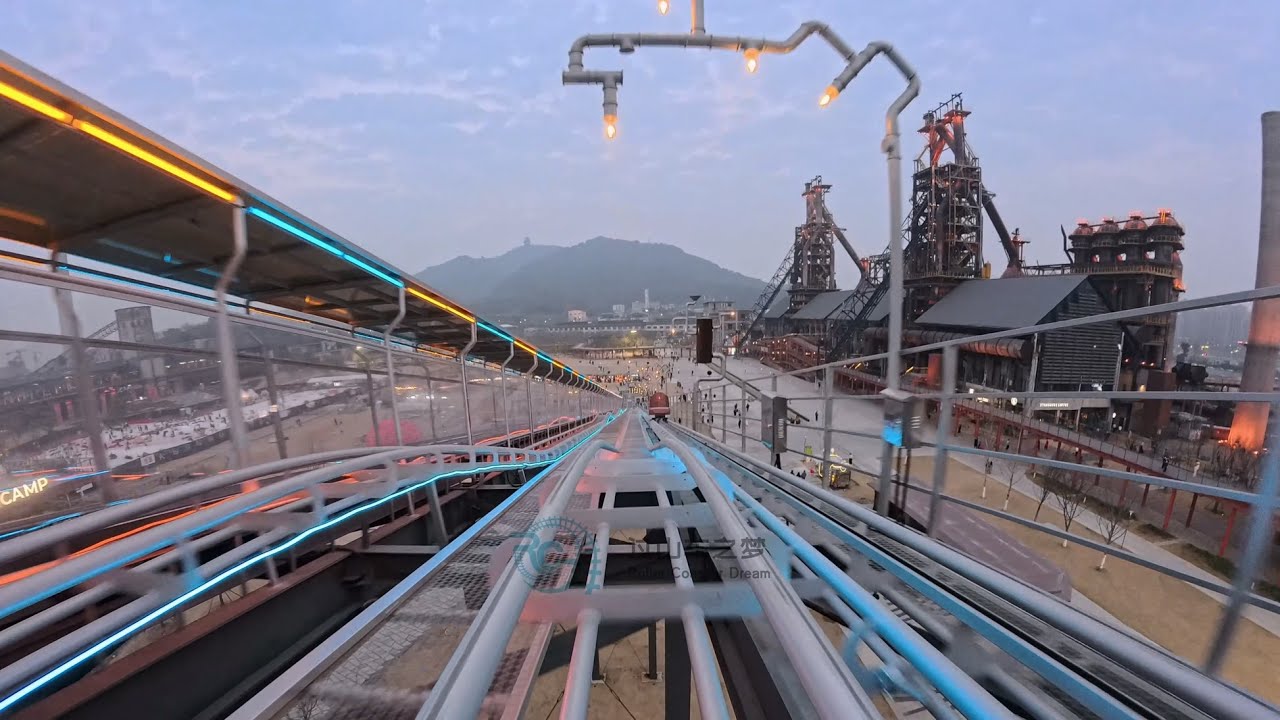 Furnace Rush Multiple angle full run POV documentary Grand Canal Hangzhou Steelworks Park
