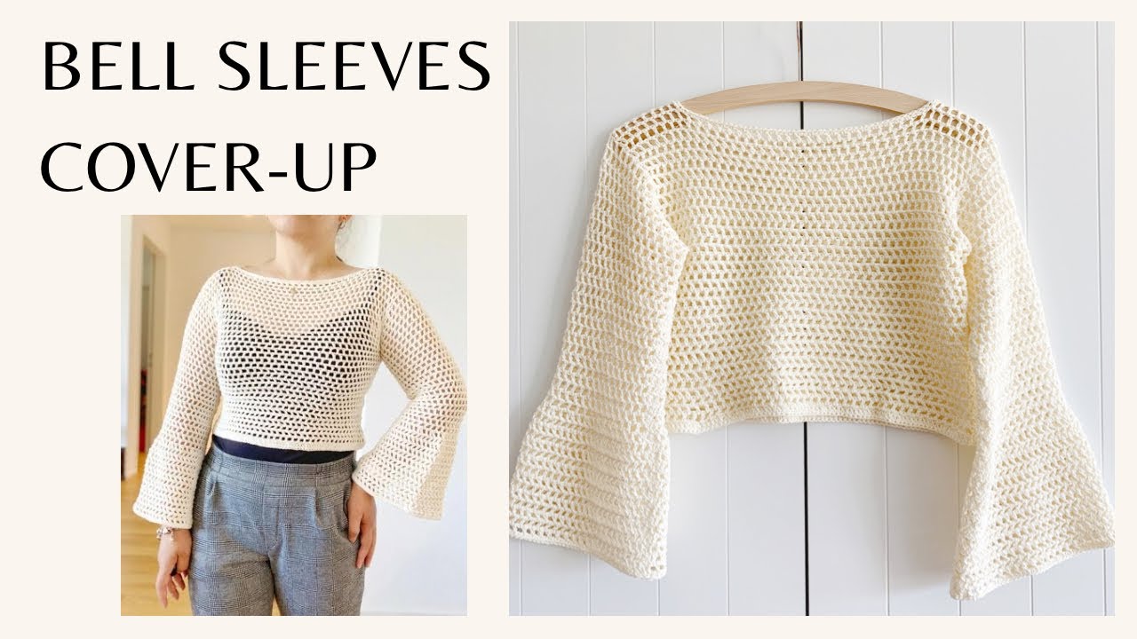 CROCHET BELL SLEEVE COVER | CROCHET BY BEV